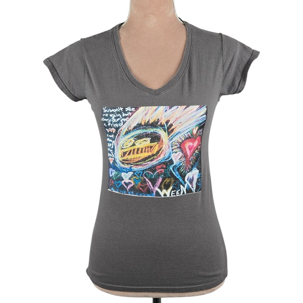 Ween Graphic Band Tee Grey Size S